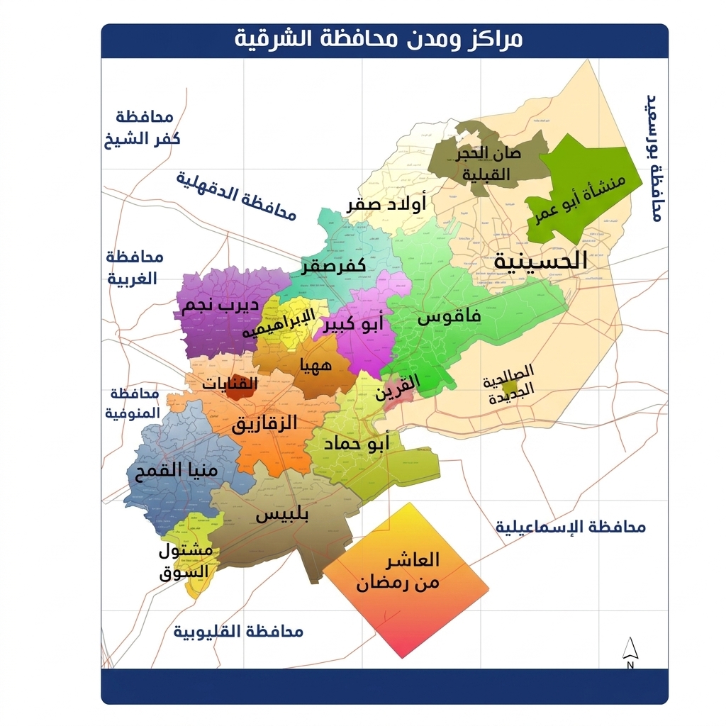 خريطة محافظة الشرقية